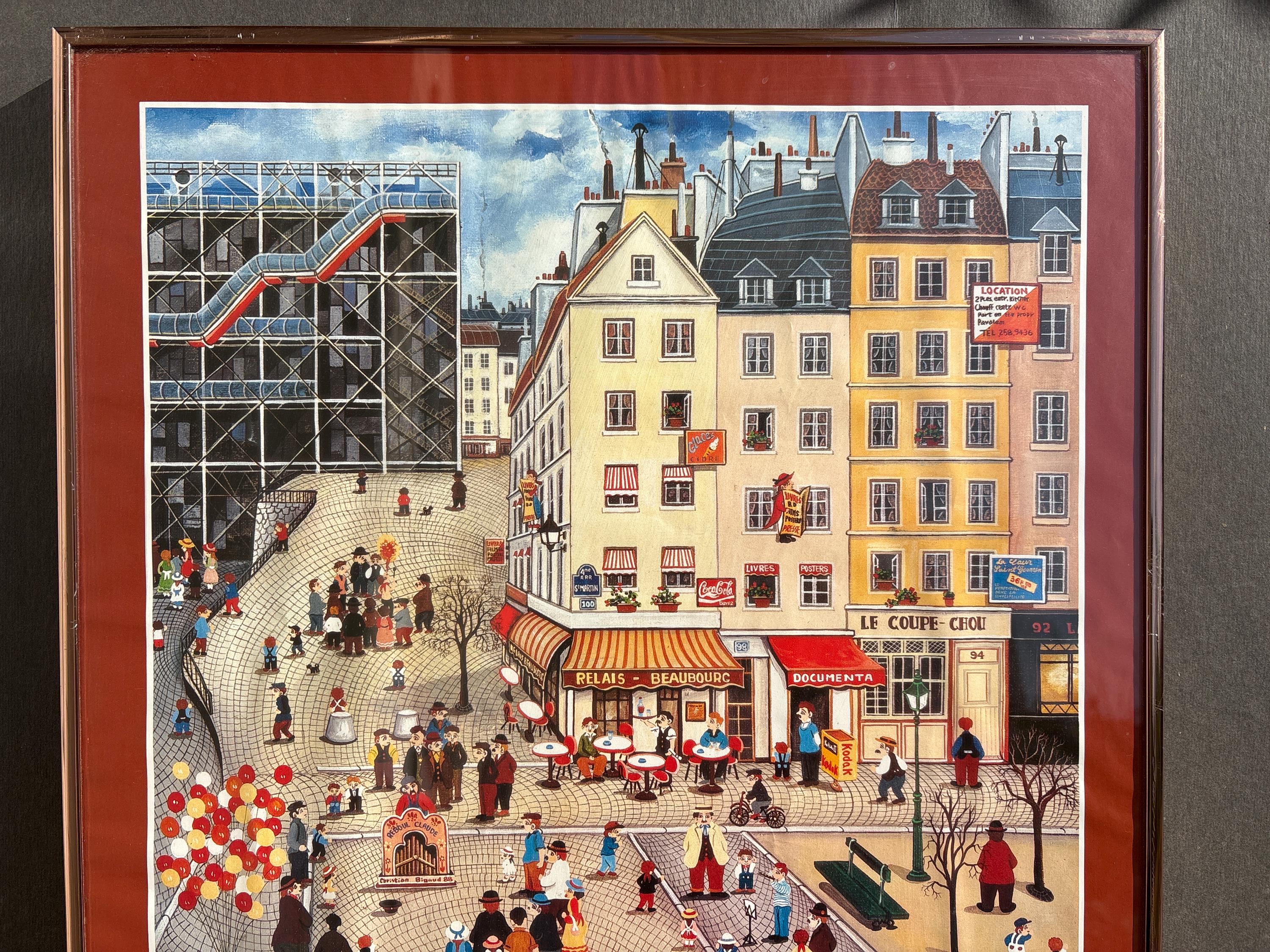 Vintage Japan Bin Kashiwa Print Paris Naïf Plateau Beaubourg