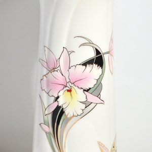Vintage Wunderschöne Japanische Asiatische Orientalische Blumenvase aus Porzellan