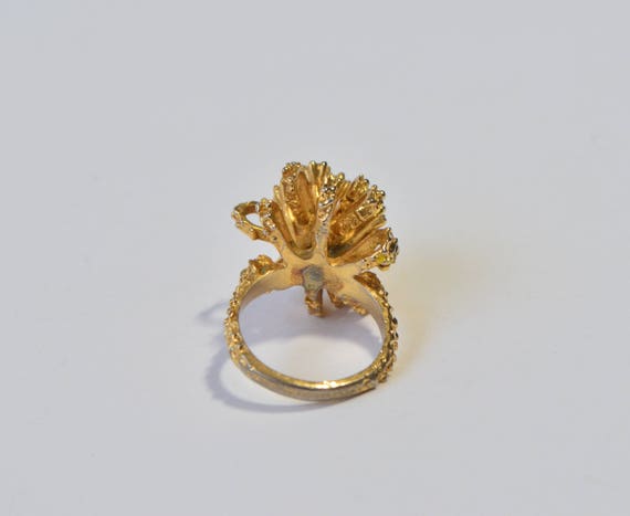 Vintage 18KT Gold HGF Crystal Rhinestone Starburs… - image 7