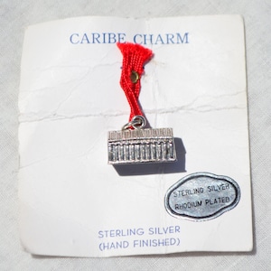 NWT RARE CARIBE Vintage Sterling Silver Home/House Charm Pendant