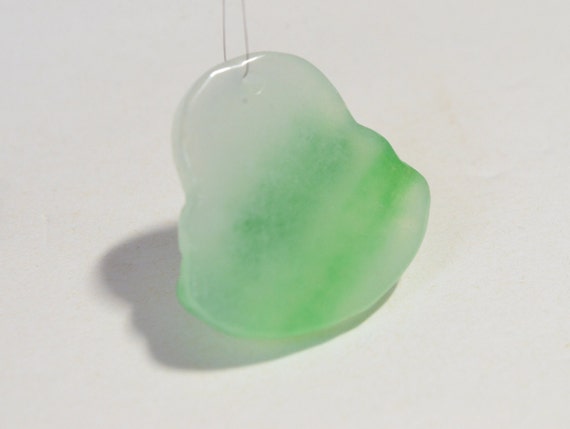 Vintage Hand Carved Natural Genuine Translucent G… - image 10