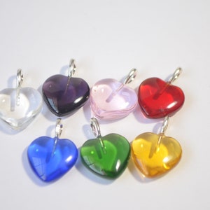 Handmade Sterling Silver Colorful Art Glass Heart Pendant