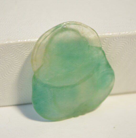 Vintage Hand Carved Natural Genuine Translucent G… - image 8