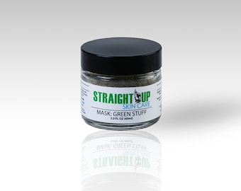 Straight Up Skin Care Mask -- Green, Black, or C Stuff Polish Your Skin, Detox, Exfoliate Best Face Mask