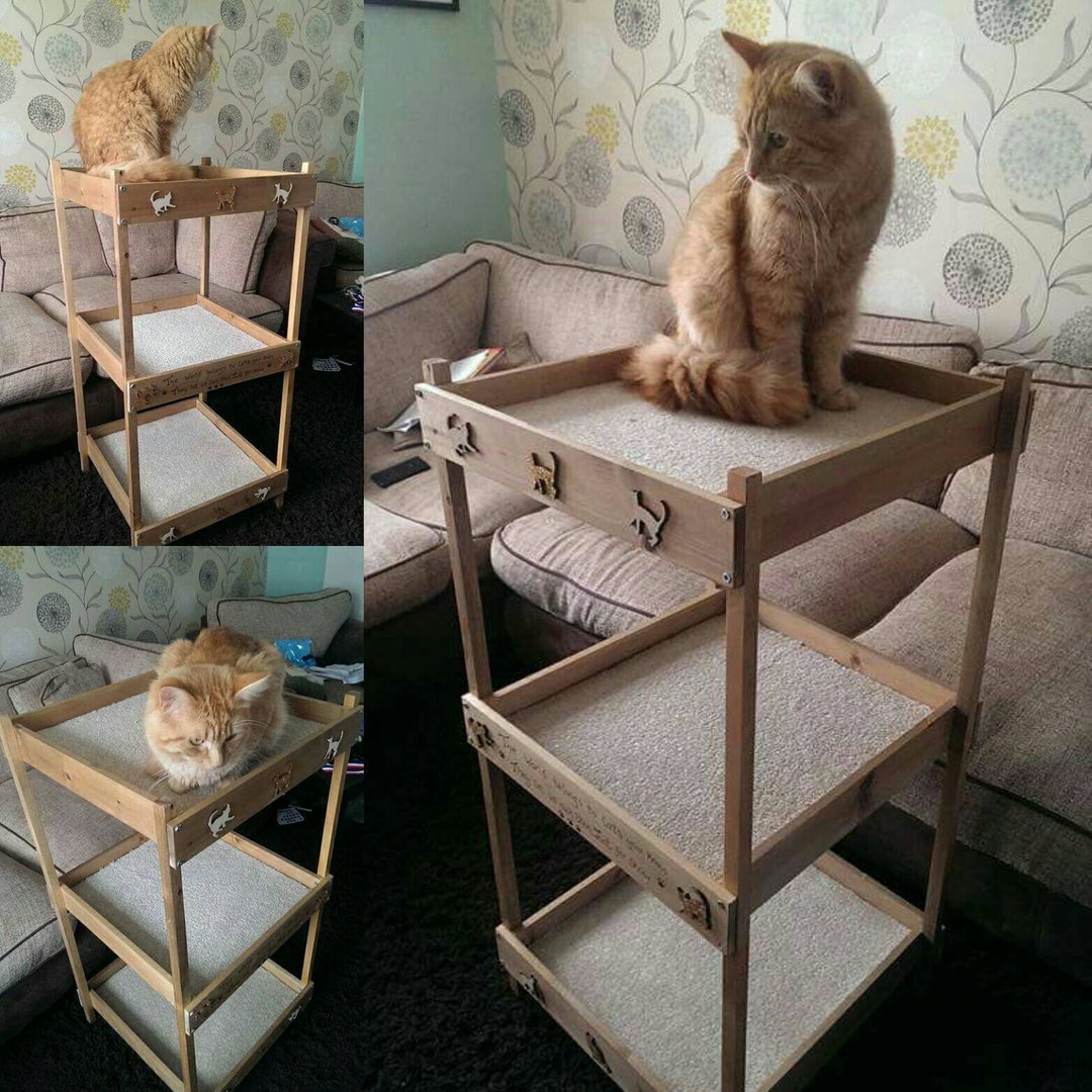 Multi Large Cat Bunk Bed Etsy UK