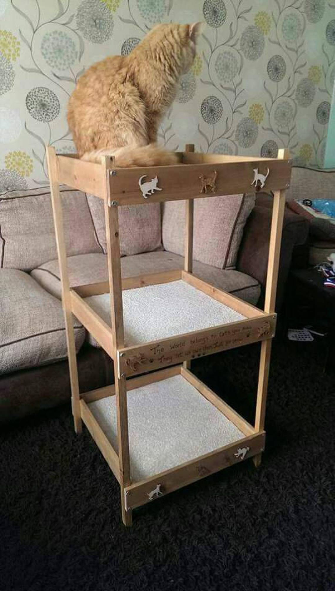 Cat Bunk Bed Super Bunk for 6 Cats Etsy UK
