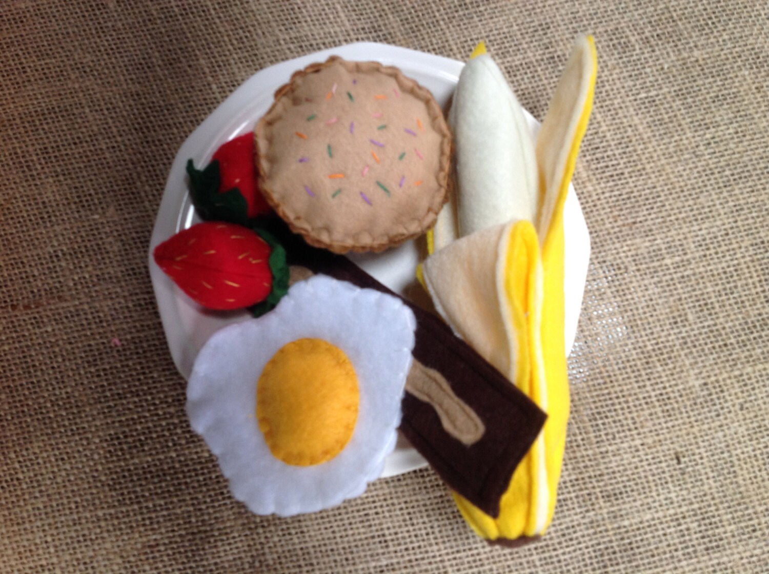 Felt food. Six piece Breakfast set. Breakfast collection. Felt Etsy