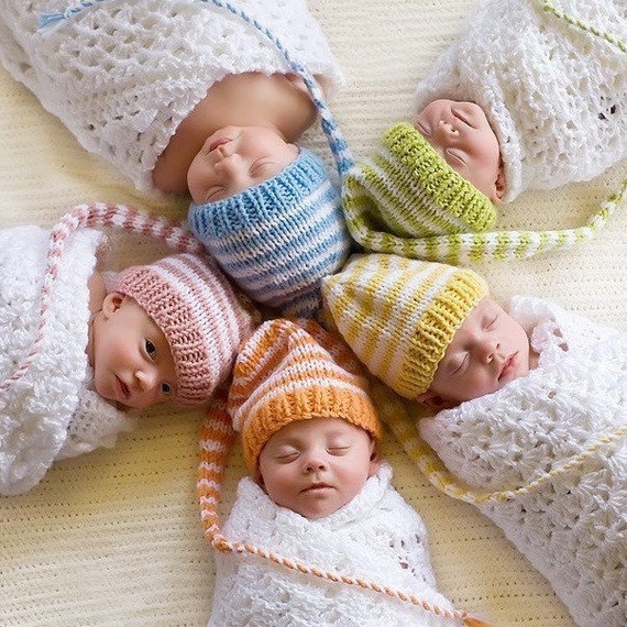 Baby Hat KNiTTiNG PATTERN Long Tail Knit Baby Hat TUTORiAL Etsy