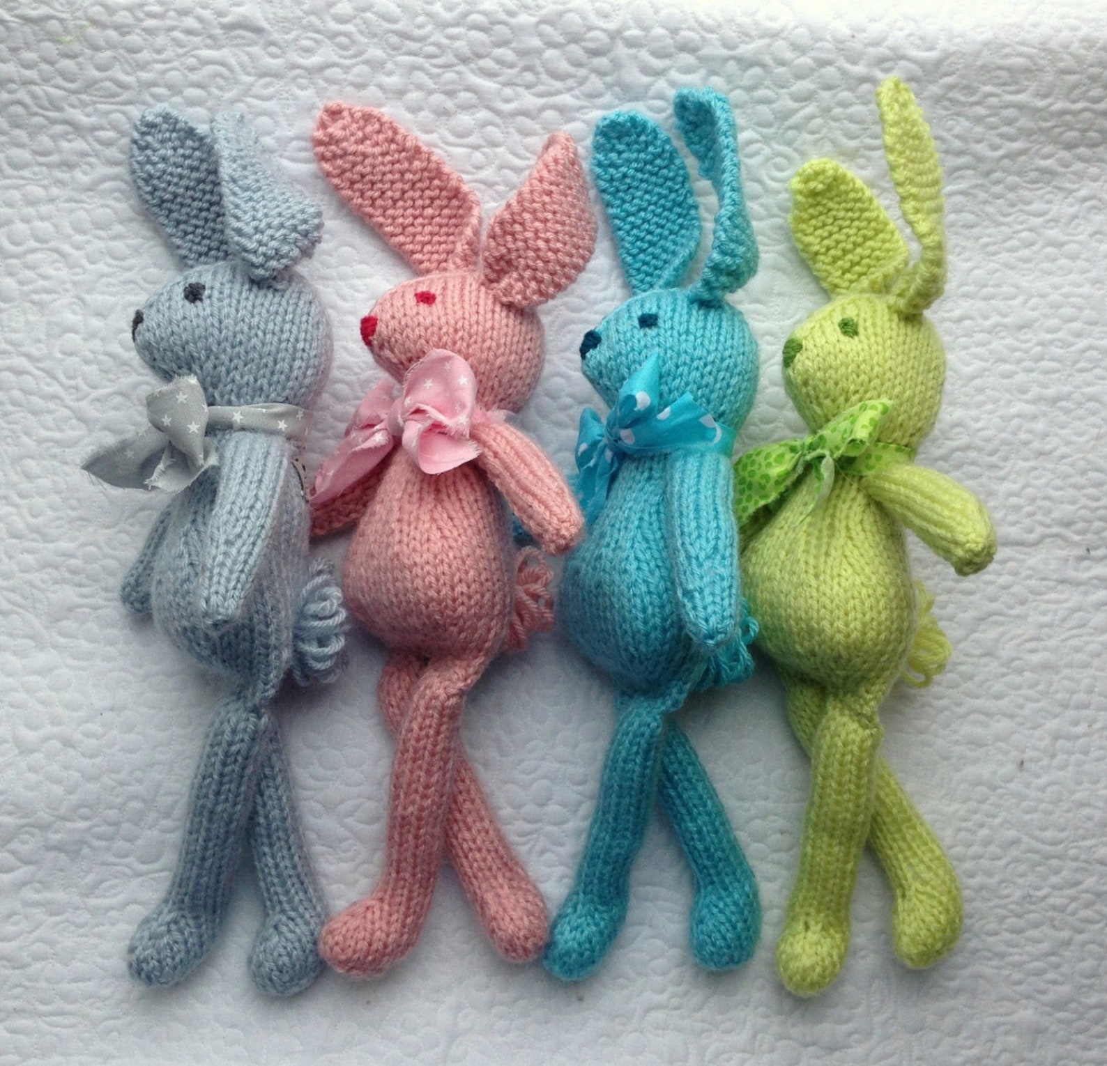 Bunny Rabbit Knitting Pattern Stuffed Toy Animal PDF Pattern ONLY Child ...