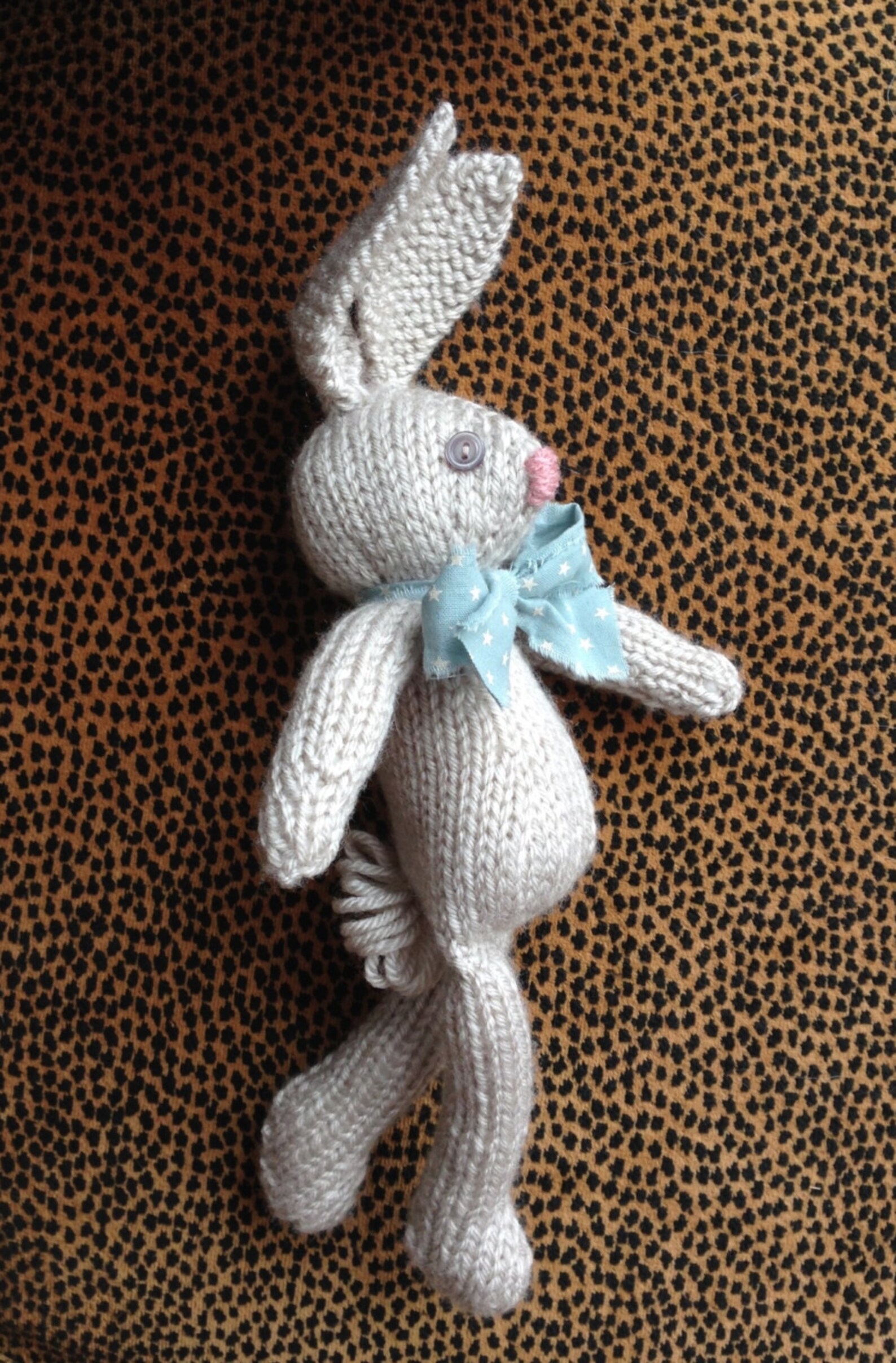 Bunny Rabbit Knitting Pattern Stuffed Toy Animal PDF Pattern ONLY Child ...