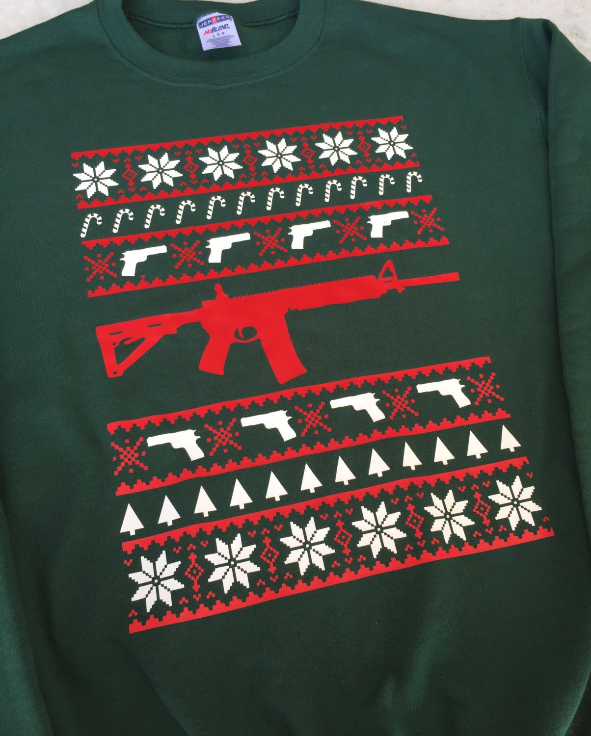 Ugly Christmas Sweater ugly gun sweater ar ar15 funny Etsy