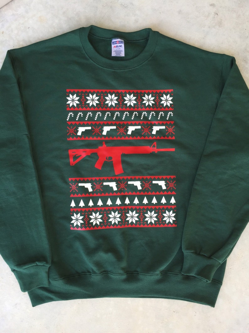 Ugly Christmas Sweater ugly gun sweater ar ar-15 funny | Etsy