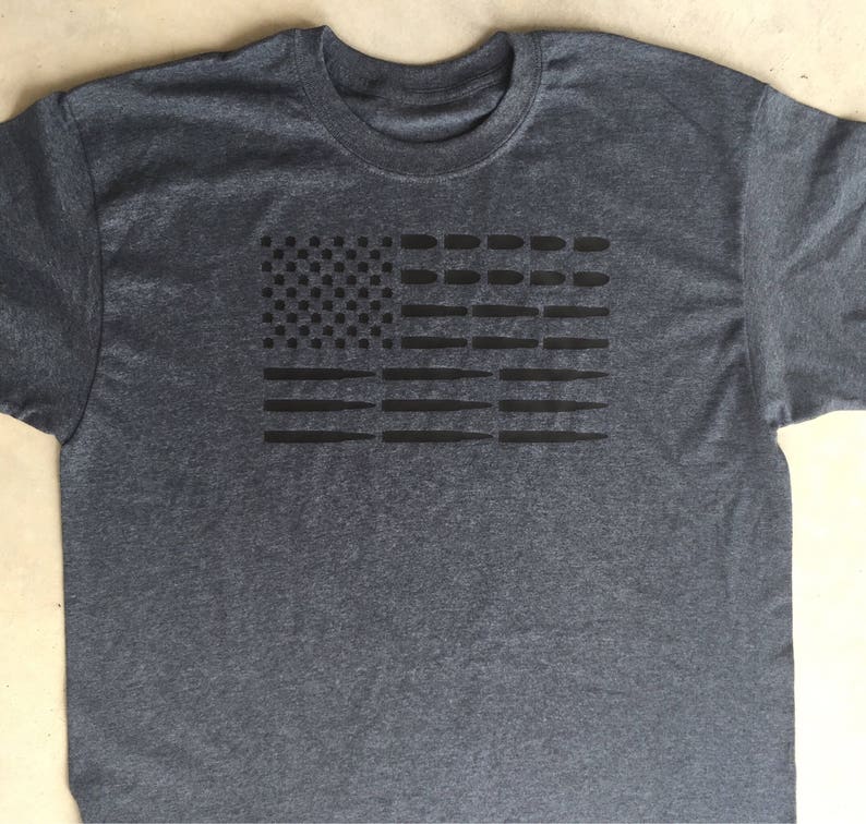 Gun Shirt Funny Bullets American Flag Tshirt Tee Shooting - Etsy