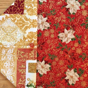 Christmas Poinsettia/Music Scroll Table Runner image 2