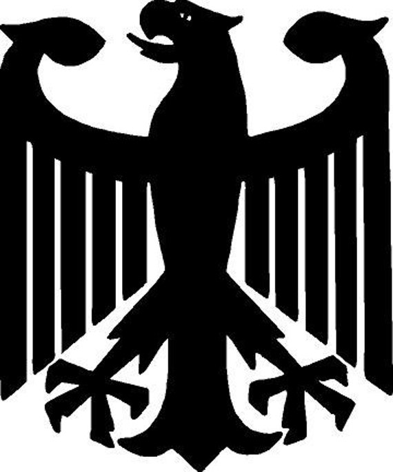 Águila alemana etiqueta/etiqueta engomada del vinilo - Etsy México
