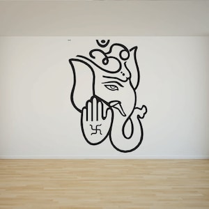ganesh 15 vinyl wall  laptop decal/sticker