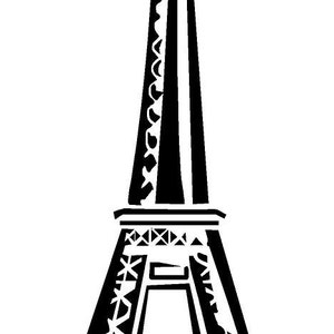 Eiffel Tower V.1 vinyl decal/sticker image 1