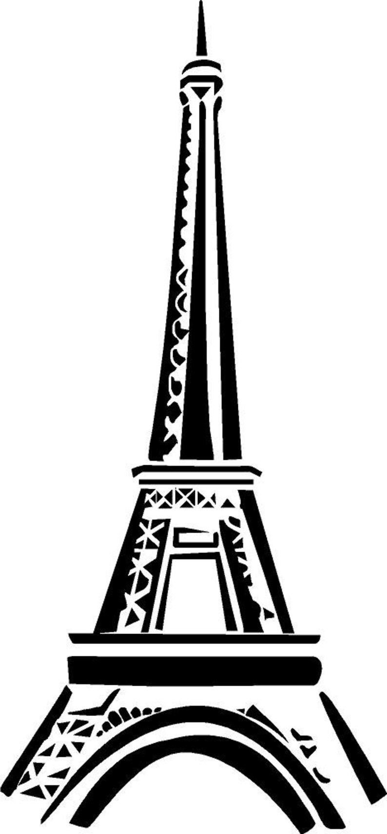 Eiffel Tower V.1 vinyl decal/sticker image 1