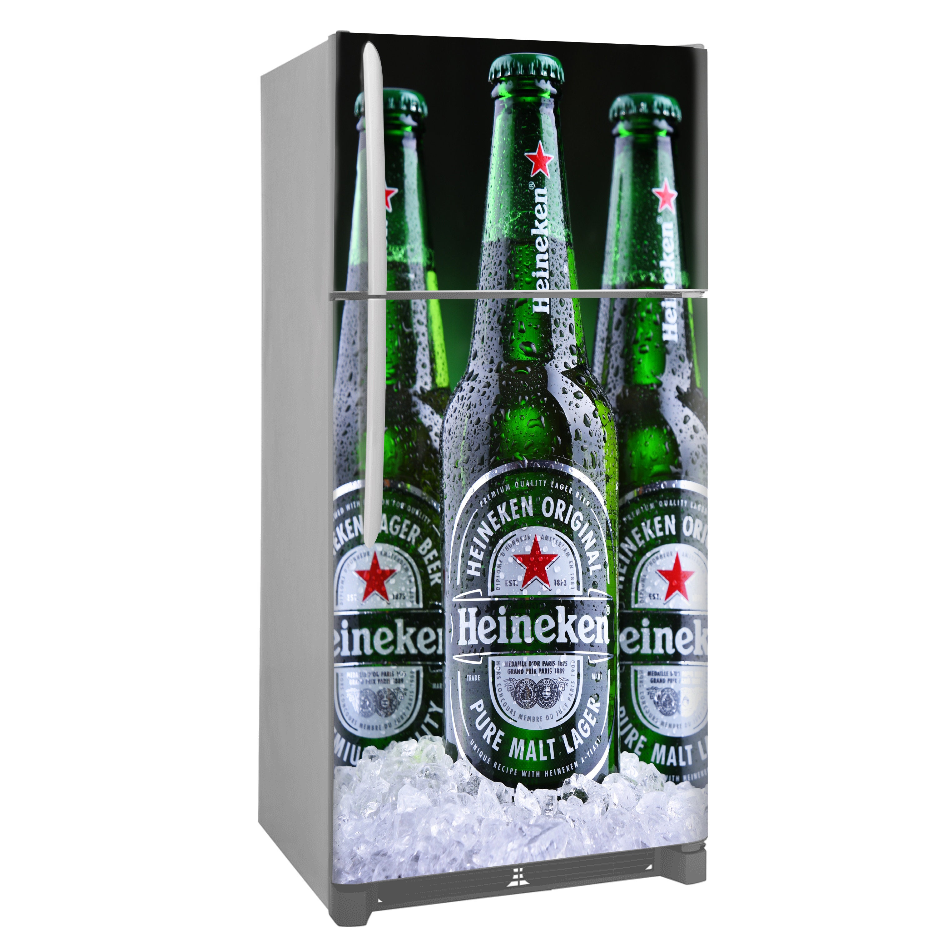 Kühlschrank Aufkleber Mini-Kühlschrank Aufkleber Beer Safe / Beer Safe  Fridge Wrap / Man Cave Fridge Wrap / Kühlschrank Wraps - .de