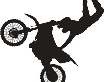 motocross bike jump vinyl decal/sticker