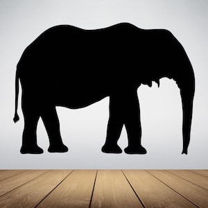 African Bush Elephant Silhouette Vinyl Decal