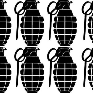 Grenade vinyl sticker/autocollant