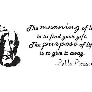 Meaning Of Life Picasso Vinyl Decal