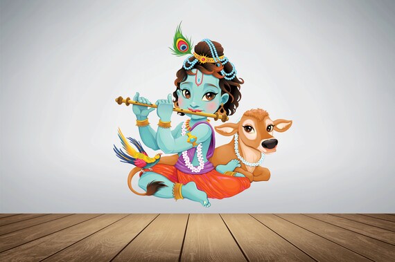 Cute Krishna Hindu God Vinyl Decal - Etsy Hong Kong Cute Krishna Hindu God Vinyl Decal - Etsy Hong Kong