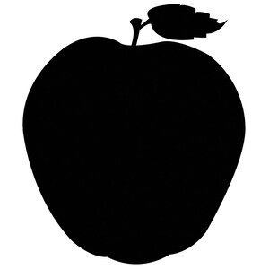 Apple Silhouette Vinyl Decal