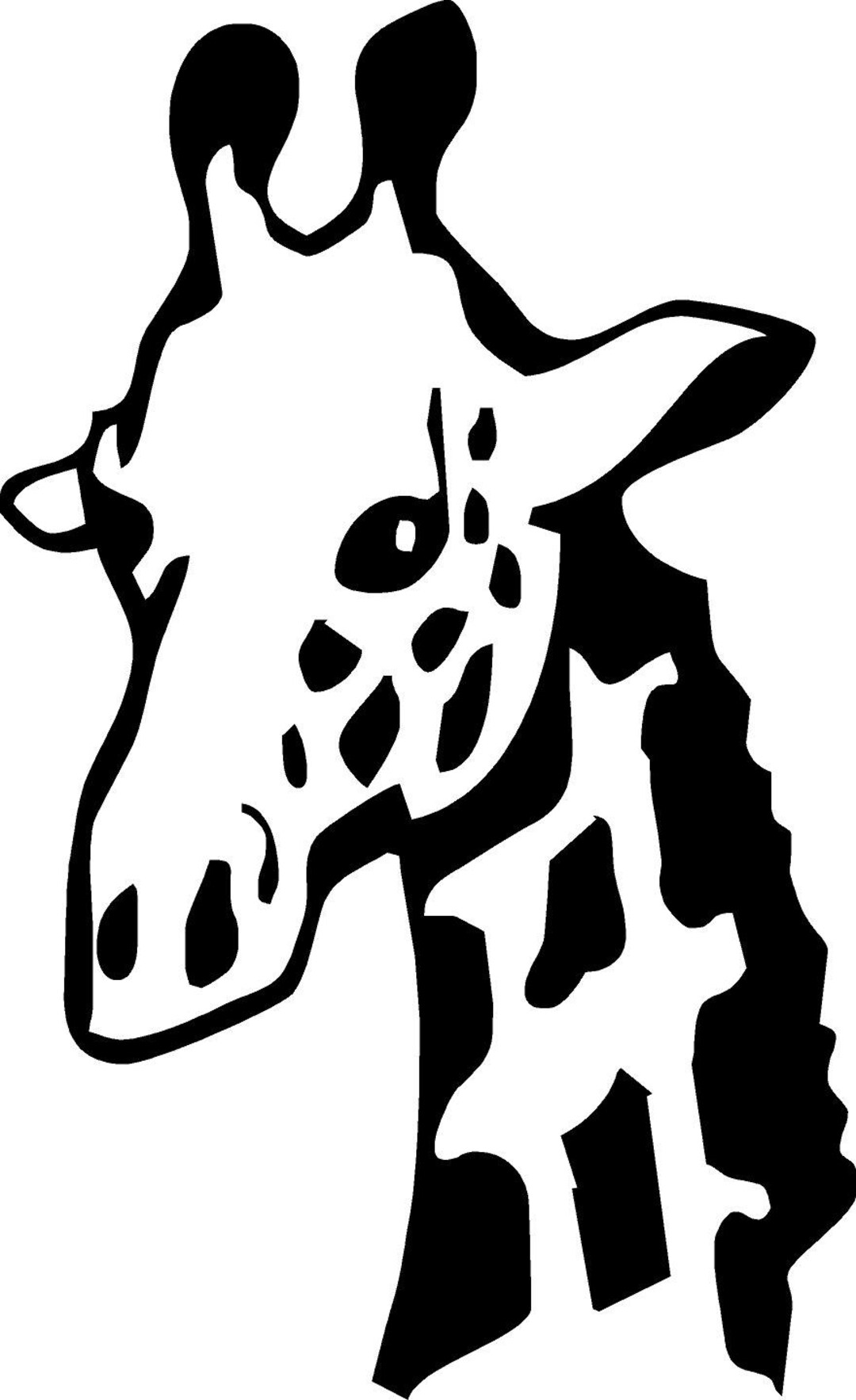 Giraffe Neck V.2 Vinyl Decal/sticker - Etsy