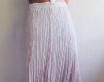 Textured Frill Peasant Skirt / dusty rose maxi mermaid skirt