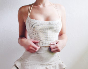 Crochet Couture: Upcycled Doily Crop Top - Reworked vintage lacework