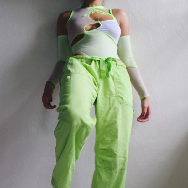 Lime Green Cargo - Etsy