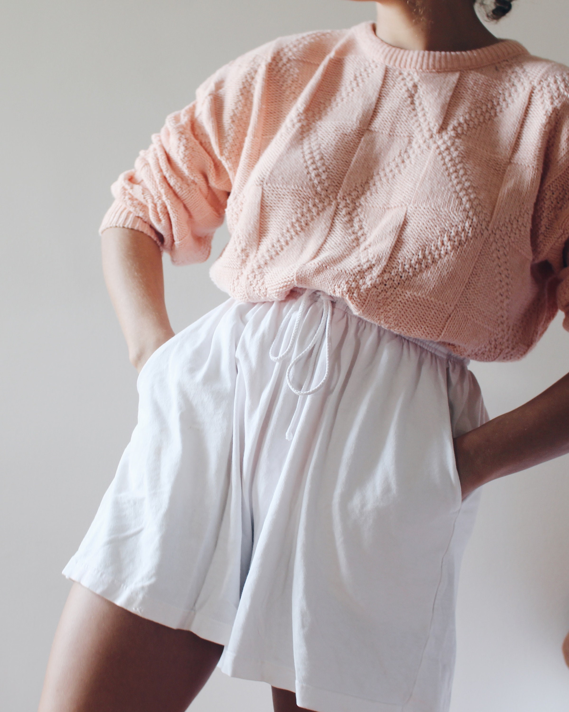 Peach Oversized Sweater / Ligh Orange 