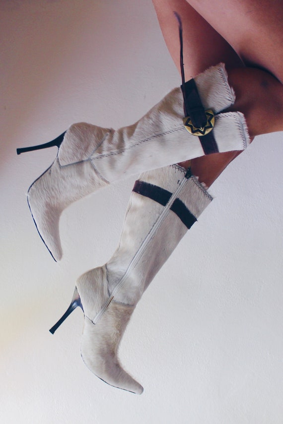 Y2K Italian Leather Stiletto Boots (8)