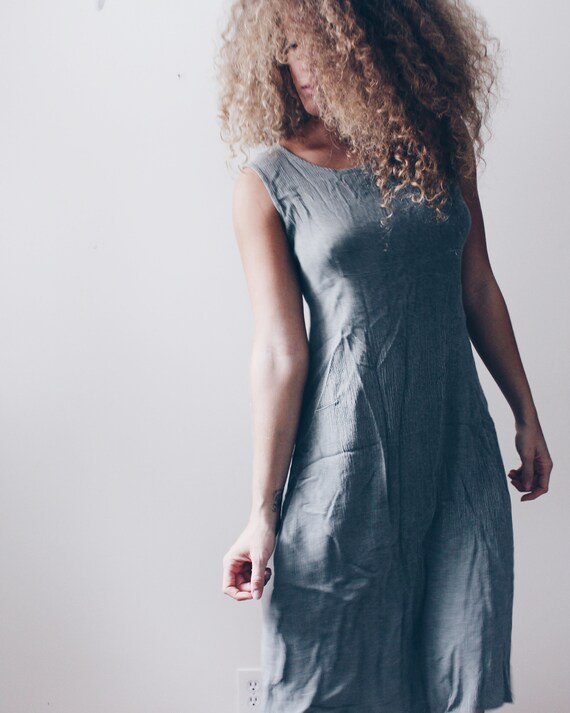 sage green shift dress