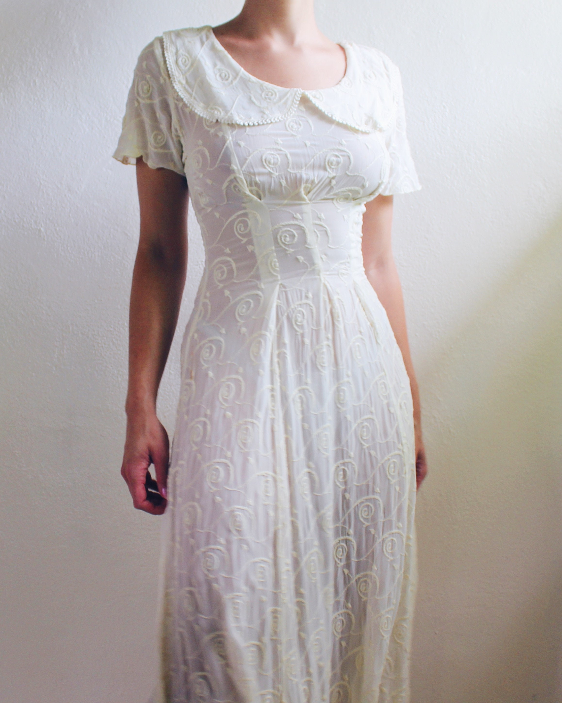 Vintage Gunne Sax Fairy Print Dress from the 1970s, image size:2317x2897
