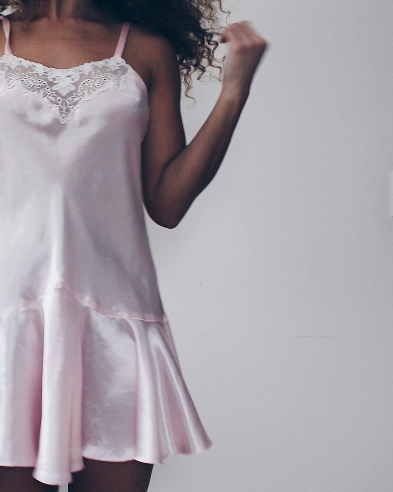 pink satin slip