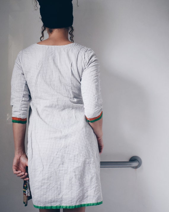 Embroidered Indian Dress, Vintage Embellished Kur… - image 5