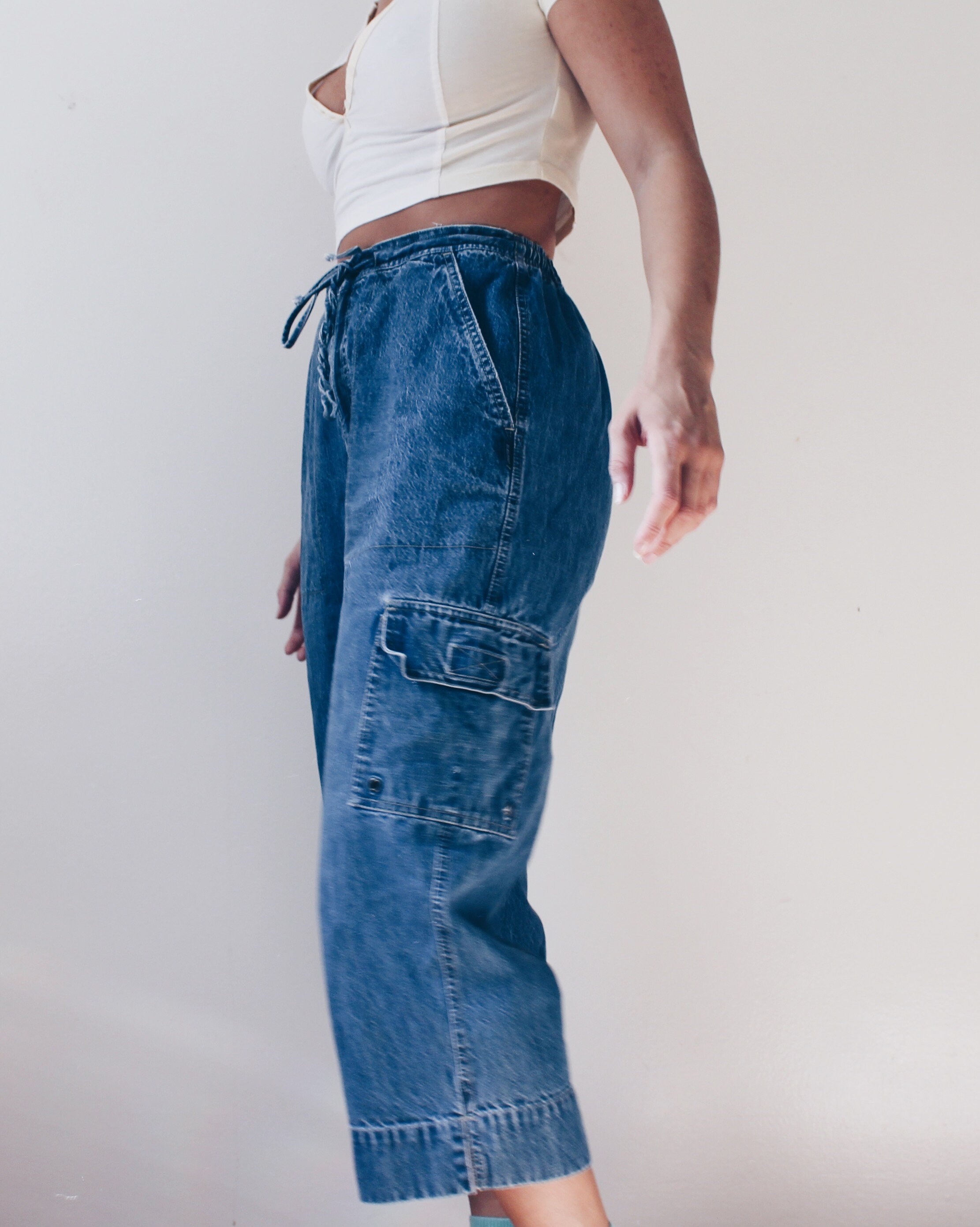 Casual Fit Vintage Jeans / Elastic 