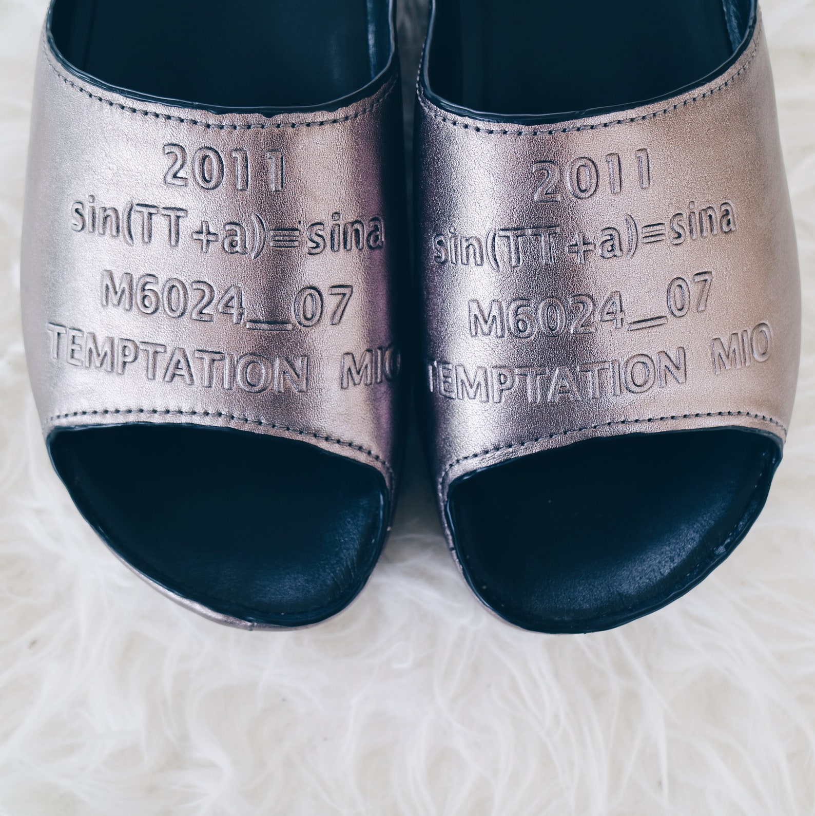 metallic platform shoes