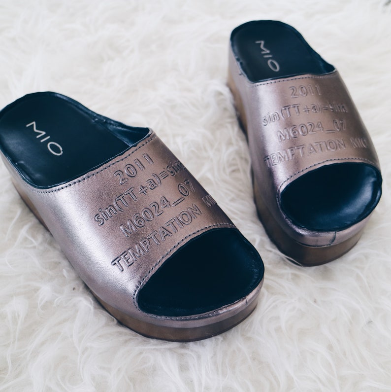metallic platform shoes
