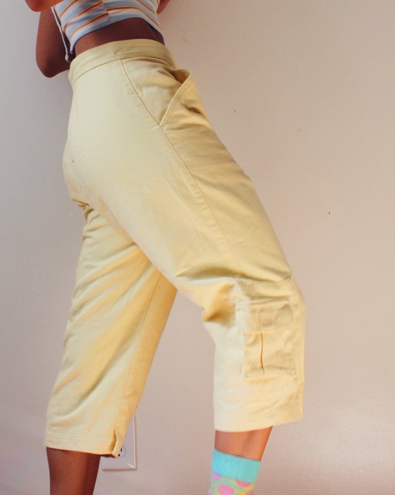 Satin Cargo Pants in Yellow – Ópalo Boutique