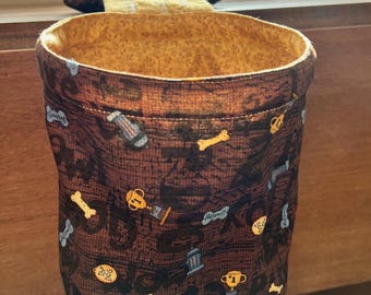 Weighted Thread Catcher Bag: Sewing Scrap Caddy