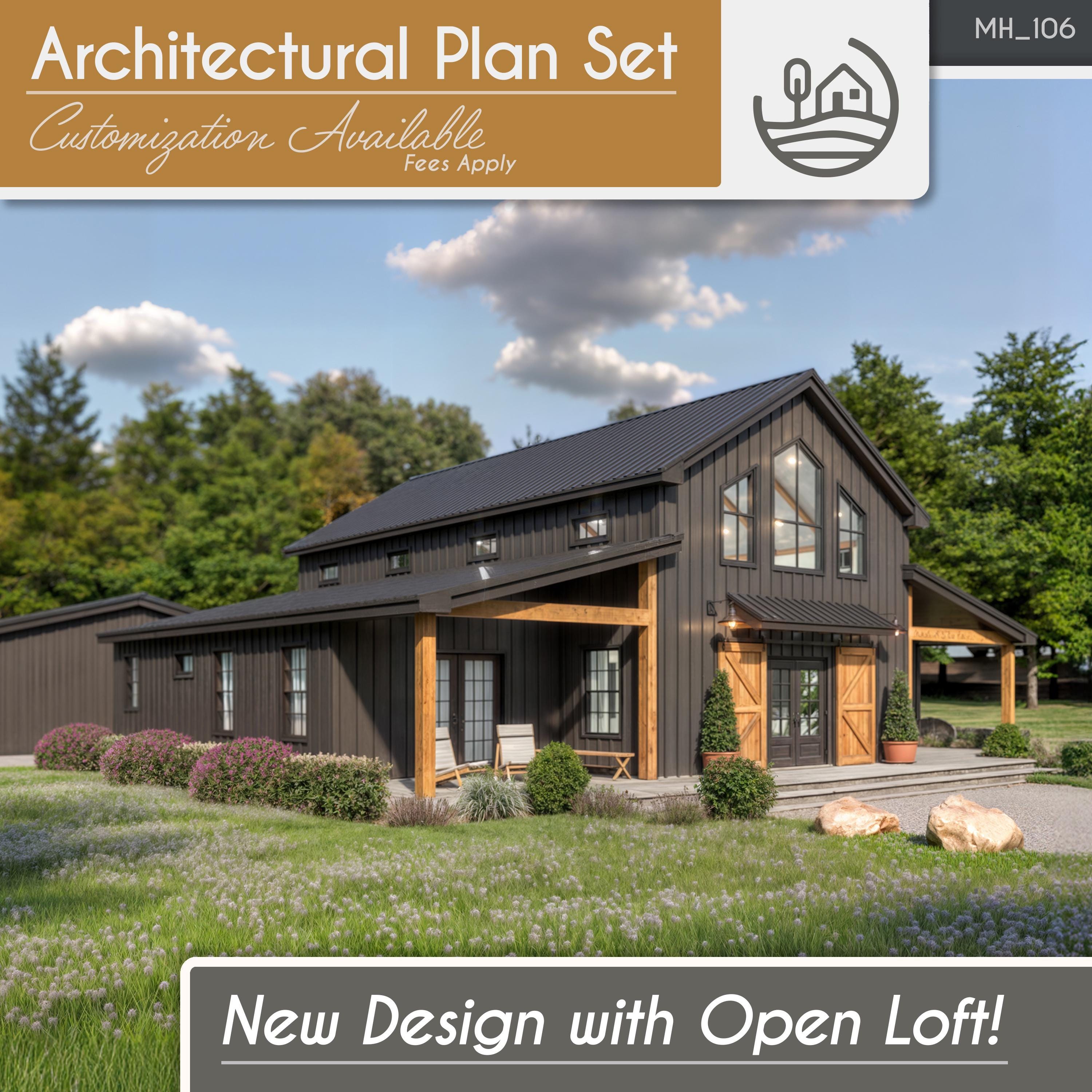 Pin by Sammie Mckee on New house II Livingroom | Barn style house, Pole barn  house, image size:3000x3000