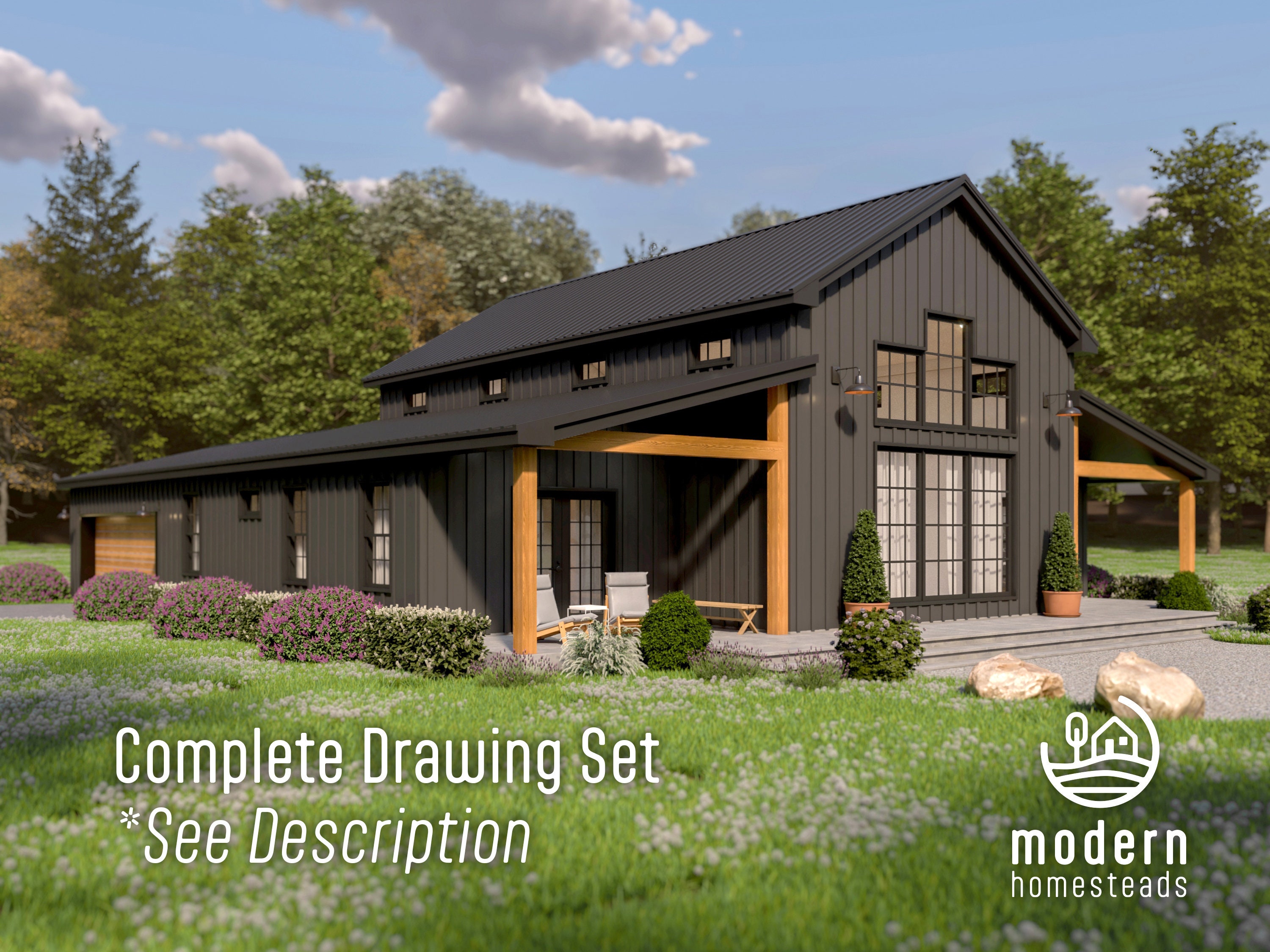 3 Bedroom Farmhouse Barndominium Interior - qx839x9