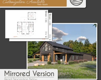 2420 SF Barndomium Bewertung Grundrisse | 3 Schlafzimmer, 2 Badezimmer (Digitaler Download)