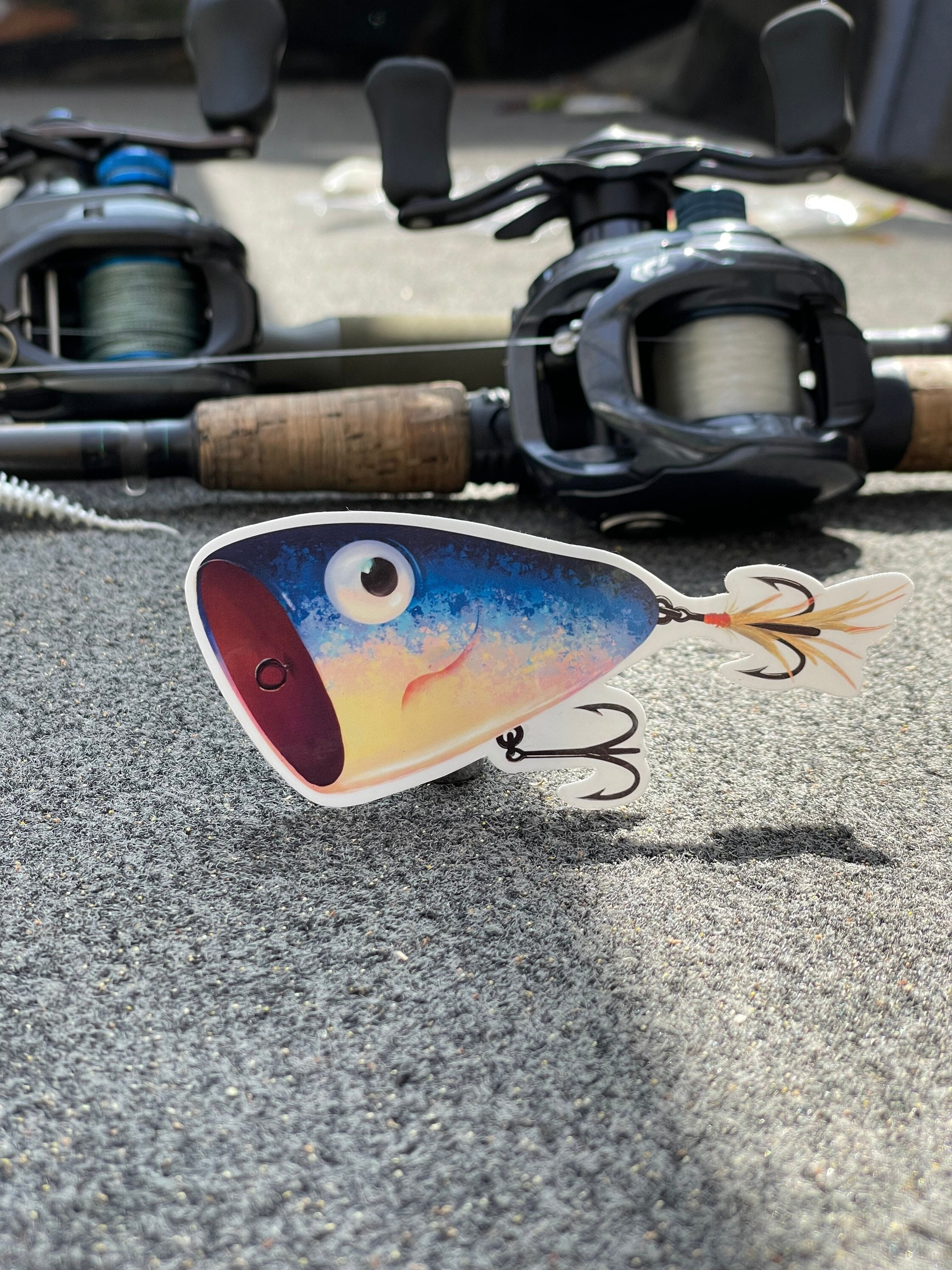 Shallow Sticker Popper Spring Popper Fishing Lure Sticker - Etsy