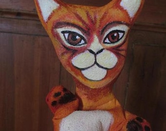 Cat hand puppet