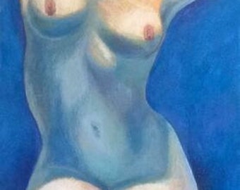 Akt Blau (Torso)